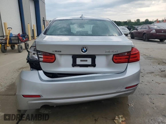 2015 BMW 3 Series 320i xDrive with VIN WBA3C3G5XFNT53779, listed as a Copart auction lot 59126795 with 63,906 mi miles and Salvage title. Bid and sale history available at DreamBid. Image 6.