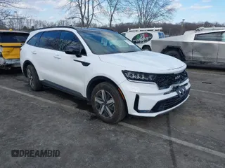 2023 Kia Sorento S with VIN 5XYRL4LCXPG249082, listed as a IAAI auction lot 41442876 with 13,701 mi miles and . Bid and sale history available at DreamBid. Image 1.