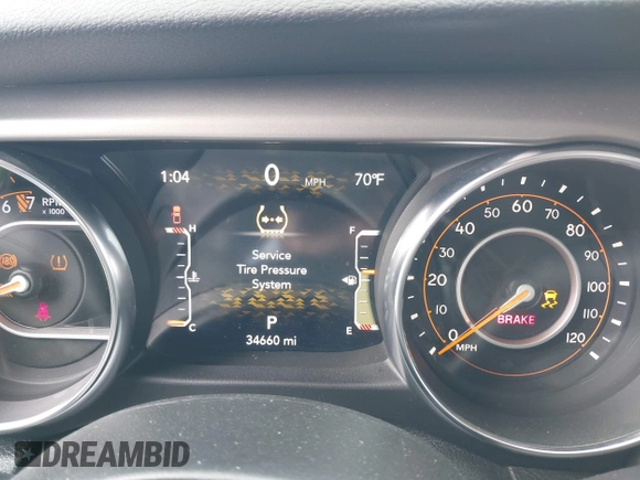 2020 Jeep Gladiator Sport S z VIN 1C6HJTAG4LL153441, wystawiony jako IAAI lot #42052329 z przebiegiem 34 660 mil mil oraz . Historia ofert i sprzedaży dostępna na DreamBid. Obrazek 15.