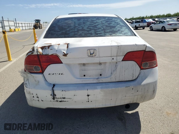 2007 Honda Civic Sdn LX with VIN 1HGFA16547L135170, listed as a Copart auction lot 54443225 with 143,675 mi miles and Salvage Title. Bid and sale history available at carsss.com. Image 6.