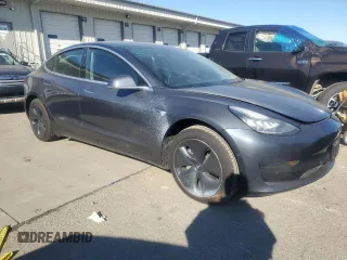 2020 Tesla Model 3 Standard Range Plus with VIN 5YJ3E1EA2LF658205, listed as a Copart auction lot 42481975 with 55,303 mi miles and Salvage Title. Bid and sale history available at DreamBid. Image 4.