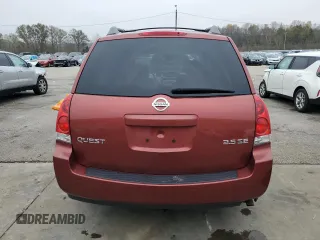 2004 Nissan Quest SE with VIN 5N1BV28U64N324264, listed as a Copart auction lot 79508494 with 0 mi miles and Salvage Title. Bid and sale history available at carsss.com. Image 6.