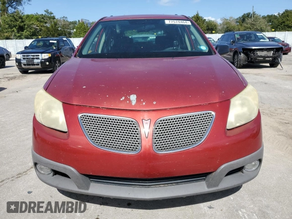 2005 Pontiac Vibe with VIN 5Y2SL638X5Z457549, listed as a Copart auction lot 77574464 with 0 mi miles and Clean Title. Bid and sale history available at carsss.com. Image 5.
