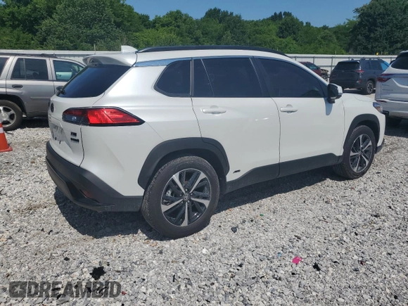 2023 Toyota Corolla Cross Hybrid S with VIN 7MUFBABG5PV008595, listed as a Copart auction lot 60002585 with 9,052 mi miles and Salvage title. Bid and sale history available at DreamBid. Image 3.
