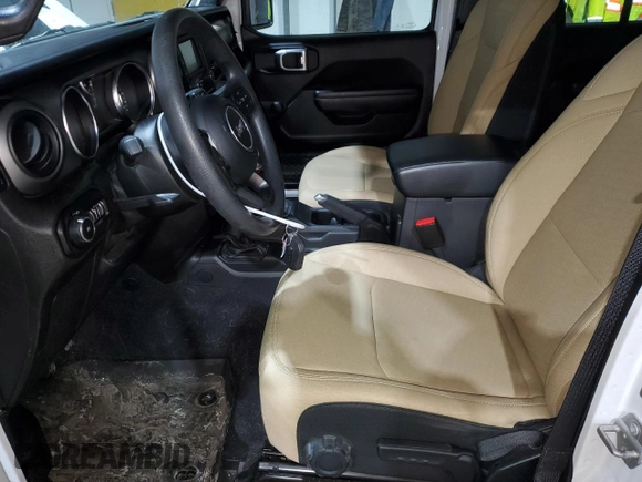 2021 Jeep Wrangler Unlimited Sport with VIN 1C4HJXDG4MW821718, listed as a Copart auction lot 41956755 with 30,615 mi miles and Salvage title. Bid and sale history available at DreamBid. Image 7.