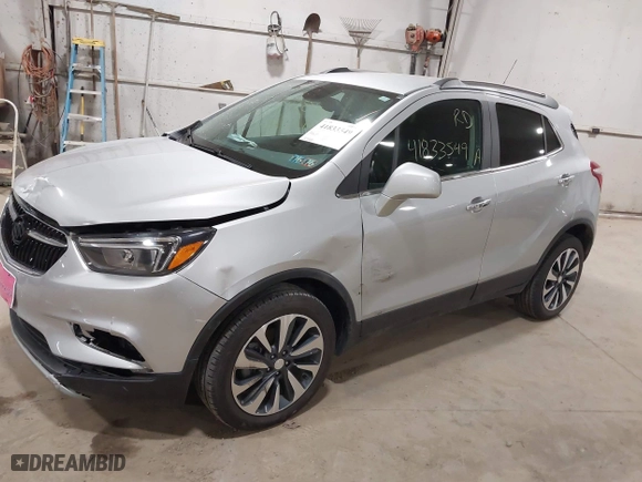 2021 Buick Encore Preferred with VIN KL4CJESB6MB346144, listed as a IAAI auction lot 41833549 with 34,801 mi miles. Bid and sale history available at carsss.com. Image 17.