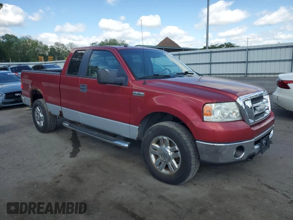 2008 Ford F-150 STX with VIN 1FTRX14W48FA50562, listed as a Copart auction lot 56163265 with 121,496 mi miles and Clean title. Bid and sale history available at DreamBid. Image 4.