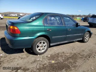 1999 Honda Civic LX with VIN 1HGEJ6679XL021479, listed as a Copart auction lot 46985135 with 216,790 mi miles and Clean Title. Bid and sale history available at carsss.com. Image 3.