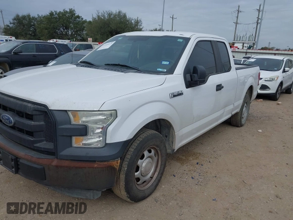 2015 Ford F-150 XL with VIN 1FTEX1CF9FKE89616, listed as a IAAI auction lot 41535973 with 212,364 mi miles. Bid and sale history available at carsss.com. Image 2.