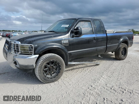 2001 Ford Super Duty F-250 XL with VIN 1FTNX21L91EC07772, listed as a Copart auction lot 45503435 with 0 mi miles and Salvage Title. Bid and sale history available at carsss.com. Image 1.