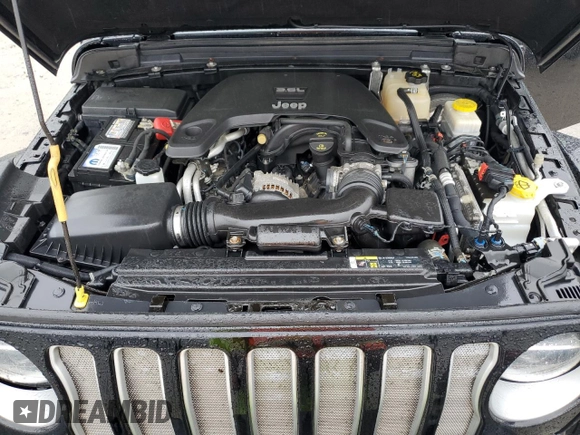 2019 Jeep Wrangler Unlimited Sahara with VIN 1C4HJXEG9KW531423, listed as a Copart auction lot 55577875 with 62,825 mi miles and Non repairable. Bid and sale history available at DreamBid. Image 12.