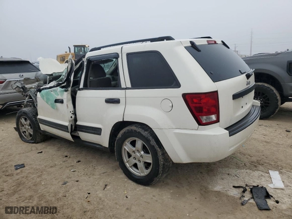 2005 Jeep Grand Cherokee Laredo with VIN 1J4GS48K05C602774, listed as a Copart auction lot 45489145 with 0 mi miles and Salvage Title. Bid and sale history available at carsss.com. Image 2.