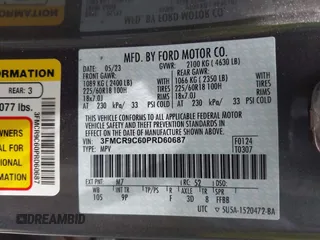 2023 Ford Bronco Sport Outer Banks с VIN 3FMCR9C60PRD60687, выставлен на аукционе IAAI как лот 42462091 с пробегом 6 981 миль миль и . История ставок и продаж доступна на DreamBid. Изображение 9.