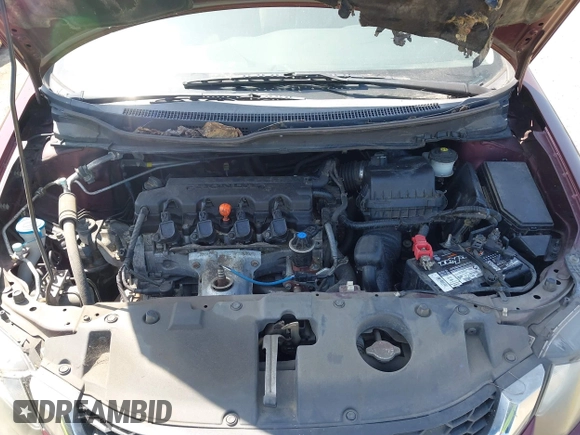 2014 Honda Civic LX with VIN 19XFB2F58EE261765, listed as a IAAI auction lot 42151335 with 55,881 mi miles. Bid and sale history available at carsss.com. Image 10.