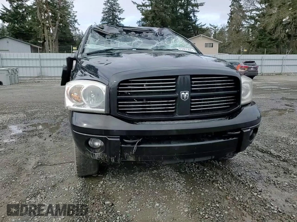 2007 Dodge Ram 2500 SLT with VIN 3D7KS28AX7G811974, listed as a Copart auction lot 45987265 with 155,595 mi miles and Salvage Title. Bid and sale history available at carsss.com. Image 10.