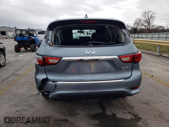 2018 Infiniti QX60 with VIN 5N1DL0MM7JC500755, listed as a Copart auction lot 85363834 with 119,413 mi miles and Salvage Title. Bid and sale history available at carsss.com. Image 6.