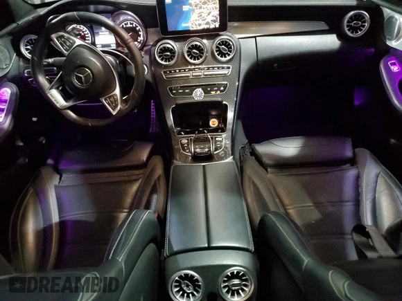 2017 Mercedes-Benz C 63 AMG with VIN 55SWF8GB8HU209805, listed as a Copart auction lot 59524155 with Not provided miles and Clean title. Bid and sale history available at DreamBid. Image 8.