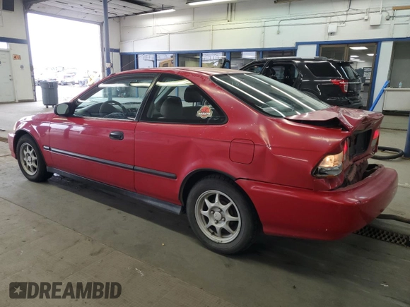 1998 Honda Civic HX with VIN 1HGEJ7128WL101968, listed as a Copart auction lot 51053835 with 297,230 mi miles and Salvage Title. Bid and sale history available at carsss.com. Image 2.