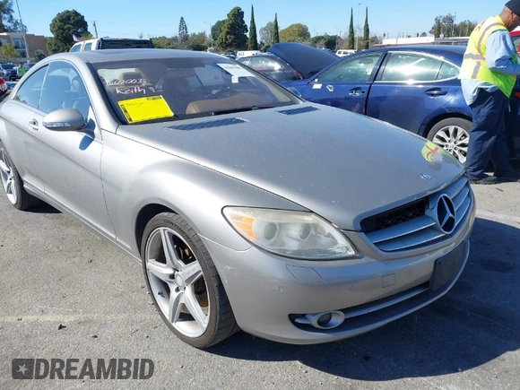 2008 Mercedes-Benz CL-Class V8 with VIN WDDEJ71X98A012621, listed as a IAAI auction lot 41662300 with 63,931 mi miles. Bid and sale history available at carsss.com. Image 1.