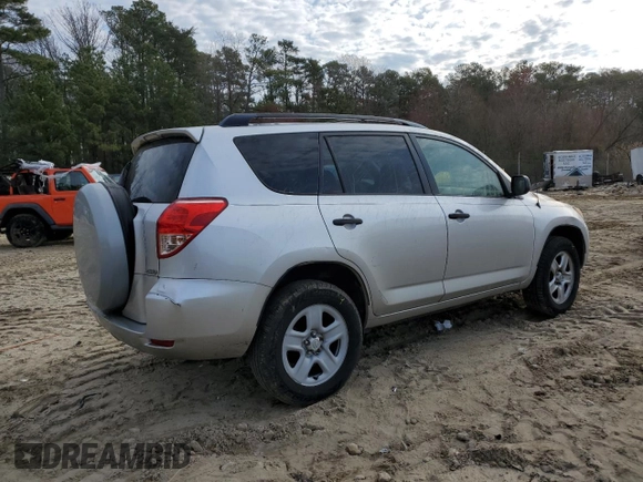 2007 Toyota RAV4 with VIN JTMBD33V476042541, listed as a Copart auction lot 50938955 with 209,425 mi miles and Salvage Title. Bid and sale history available at carsss.com. Image 3.