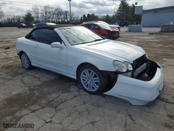 2008 Mercedes-Benz CLK-Class 3.5L with VIN WDBTK56FX8F251132, listed as a Copart auction lot 87367514 with 0 mi miles and Salvage Title. Bid and sale history available at carsss.com. Image 4.