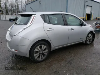 2015 Nissan LEAF SV with VIN 1N4AZ0CP6FC324845, listed as a Copart auction lot 43324283 with 53,815 mi miles. Bid and sale history available at carsss.com. Image 3.