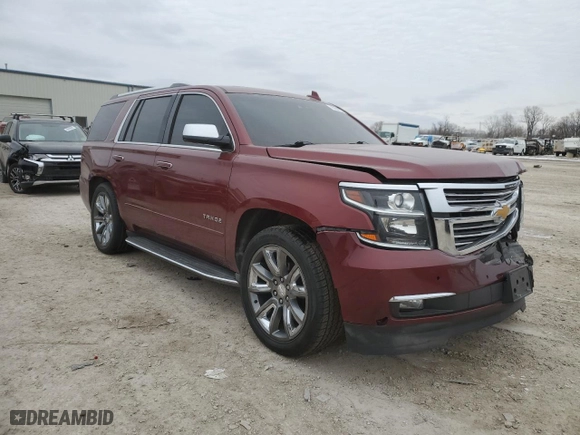 2016 Chevrolet Tahoe LTZ with VIN 1GNSKCKC2GR257458, listed as a Copart auction lot 45684125 with 0 mi miles and Salvage Title. Bid and sale history available at carsss.com. Image 4.