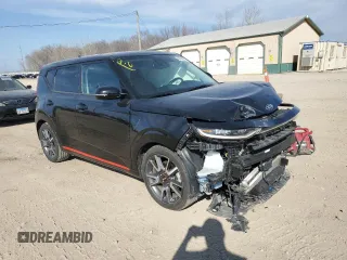 2021 Kia Soul Turbo with VIN KNDJ53AFXM7126597, listed as a Copart auction lot 48763885 with Not Provided miles and Salvage Title. Bid and sale history available at DreamBid. Image 4.