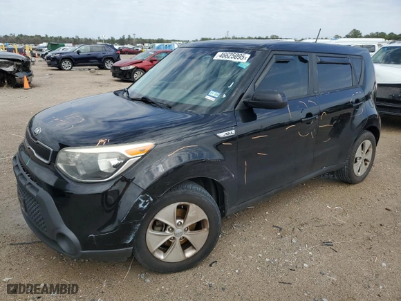 2016 Kia Soul with VIN KNDJN2A21G7334251, listed as a Copart auction lot 46625095 with 129,541 mi miles and Salvage Title. Bid and sale history available at carsss.com. Image 1.