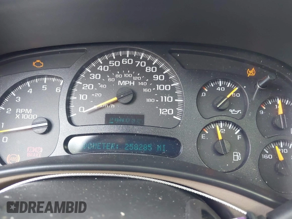 2005 Chevrolet Tahoe LT with VIN 1GNEK13T65J245762, listed as a IAAI auction lot 42796550 with 258,285 mi miles and . Bid and sale history available at DreamBid. Image 7.