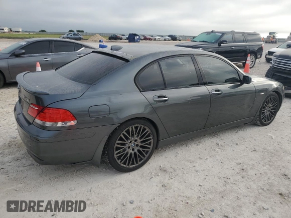 2006 BMW 7 Series 750i with VIN WBAHL835X6DT05231, listed as a Copart auction lot 52806995 with 101,357 mi miles and Salvage Title. Bid and sale history available at carsss.com. Image 3.
