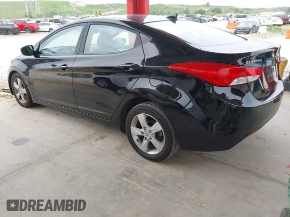 2012 Hyundai Elantra Limited with VIN KMHDH4AEXCU181497, listed as a IAAI auction lot 42634732 with 109,652 mi miles and . Bid and sale history available at DreamBid. Image 3.