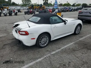 2017 FIAT 124 Spider Classica with VIN JC1NFAEKXH0126511, listed as a Copart auction lot 59601185 with Not provided miles and Salvage title. Bid and sale history available at DreamBid. Image 3.
