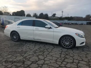 2014 Mercedes-Benz S-Class S 550 with VIN WDDUG8CB8EA065842, listed as a Copart auction lot 85600634 with 96,283 mi miles and Salvage Title. Bid and sale history available at carsss.com. Image 4.