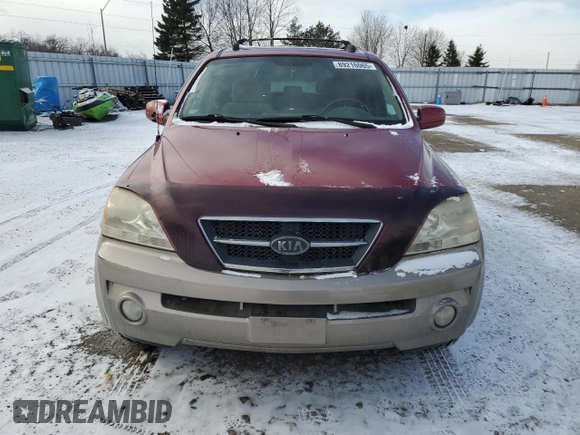 2004 Kia Sorento LX with VIN KNDJC733345262341, listed as a Copart auction lot 89216065 with 143,544 mi miles and Clean Title. Bid and sale history available at carsss.com. Image 5.