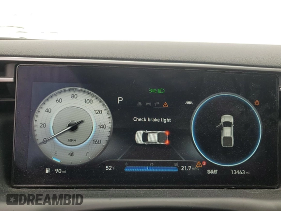 2023 Hyundai Santa Cruz SEL Premium z VIN 5NTJDDAF7PH059404, wystawiony jako Copart lot #55059665 z przebiegiem 13 463 mil mil oraz Szkoda całkowita • Salvage title. Historia ofert i sprzedaży dostępna na DreamBid. Obrazek 9.