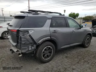 2024 Nissan Pathfinder Rock Creek with VIN 5N1DR3BD9RC240793, listed as a Copart auction lot 86364364 with 7,880 mi miles and Salvage Title. Bid and sale history available at carsss.com. Image 3.