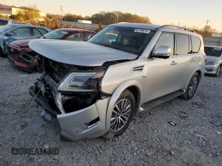 2021 Nissan Armada SL with VIN JN8AY2BB9M9795045, listed as a Copart auction lot 82768614 with 90,623 mi miles and Salvage Title. Bid and sale history available at carsss.com. Image 1.