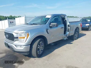 2022 Ford F-150 XL with VIN 1FTEX1EP3NFA65331, listed as a IAAI auction lot 42601392 with 21,187 mi miles and . Bid and sale history available at DreamBid. Image 18.