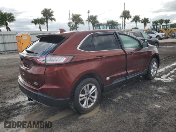 2015 Ford Edge SEL with VIN 2FMTK4J93FBB89807, listed as a Copart auction lot 44277955 with 0 mi miles and Non Repairable. Bid and sale history available at carsss.com. Image 3.