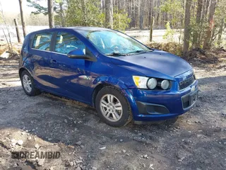 2014 Chevrolet Sonic LT with VIN 1G1JC6SG7E4118564, listed as a IAAI auction lot 41827748 with 120,326 mi miles. Bid and sale history available at carsss.com. Image 1.