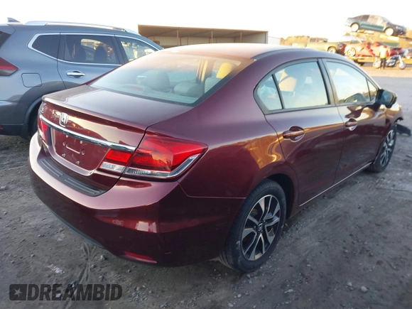 2014 Honda Civic Sedan EX with VIN 19XFB2F87EE081820, listed as a IAAI auction lot 41326205 with 103,868 mi miles. Bid and sale history available at carsss.com. Image 4.