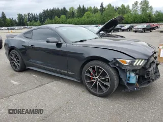 2015 Ford Mustang EcoBoost with VIN 1FA6P8TH0F5396373, listed as a Copart auction lot 54129565 with 106,631 mi miles and Salvage Title. Bid and sale history available at carsss.com. Image 4.