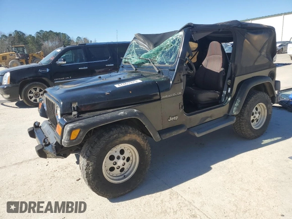 2001 Jeep Wrangler Sport with VIN 1J4FA49S51P337995, listed as a Copart auction lot 47461975 with 160,305 mi miles and Salvage Title. Bid and sale history available at carsss.com. Image 1.
