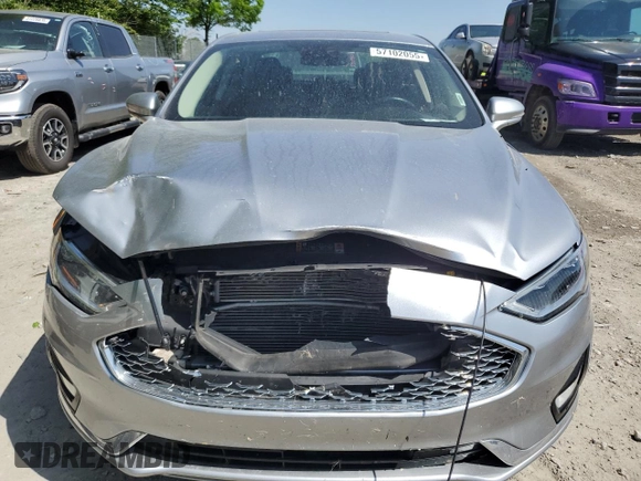 2020 Ford Fusion Titanium with VIN 3FA6P0D93LR180244, listed as a Copart auction lot 57102055 with 34,868 mi miles and Salvage title. Bid and sale history available at DreamBid. Image 5.
