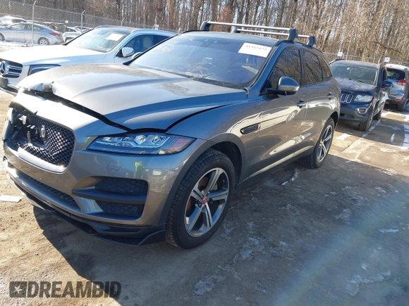2017 Jaguar F-Pace 35t Prestige with VIN SADCK2BV8HA897199, listed as a IAAI auction lot 41315172 with 77,348 mi miles and . Bid and sale history available at DreamBid. Image 2.