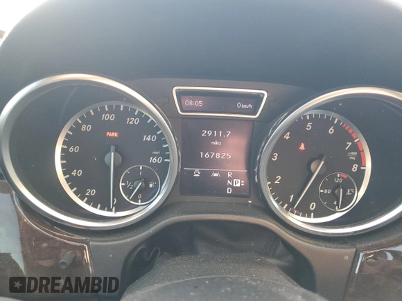 2012 Mercedes-Benz M ML 350 with VIN 4JGDA5HB6CA032110, listed as a Copart auction lot 52873745 with 167,825 mi miles and Salvage Title. Bid and sale history available at carsss.com. Image 9.