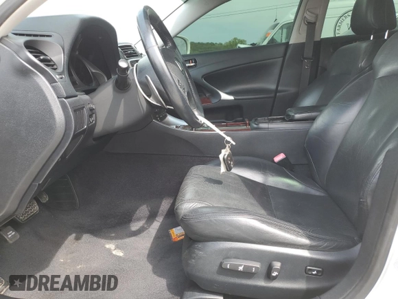 2006 Lexus IS 250 with VIN JTHBK262865016822, listed as a Copart auction lot 53750395 with 207,438 mi miles and Salvage Title. Bid and sale history available at DreamBid. Image 7.
