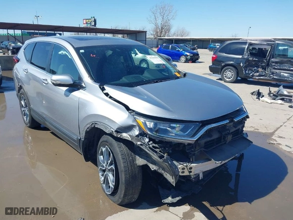 2022 Honda CR-V EX with VIN 2HKRW2H53NH632566, listed as a IAAI auction lot 41666995 with 34,145 mi miles. Bid and sale history available at carsss.com. Image 1.