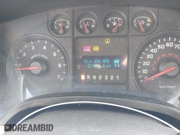 2009 Ford F-150 STX with VIN 1FTRX12839FB34927, listed as a IAAI auction lot 42112489 with 221,371 mi miles and . Bid and sale history available at DreamBid. Image 7.